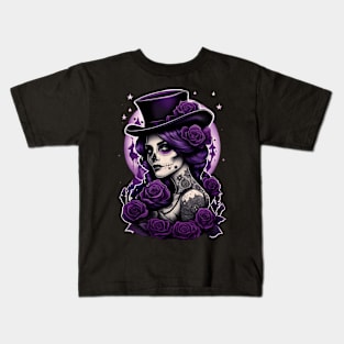 Calavera- Morada 03 Kids T-Shirt